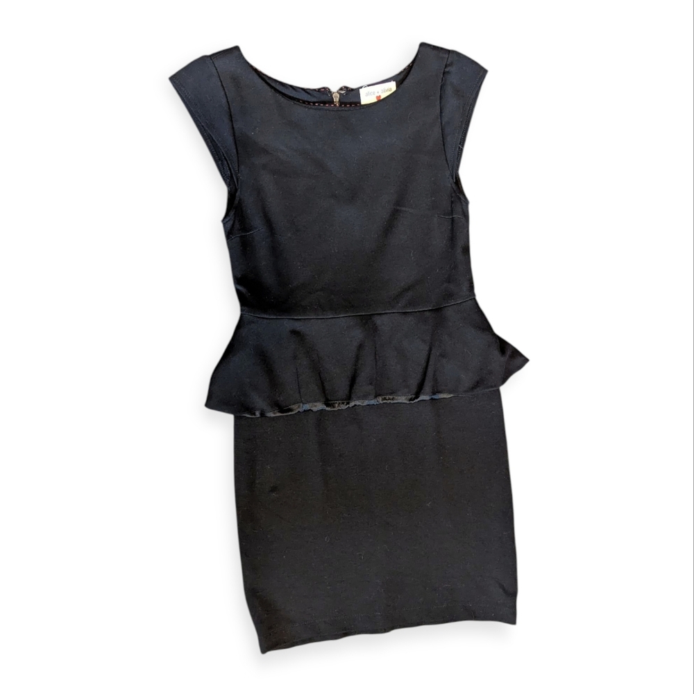 Alice + Olivia Black Peplum Dress